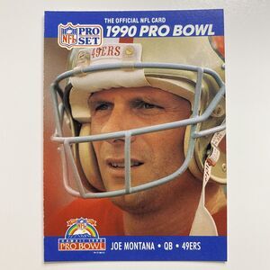 1990 Pro Set Football Card Joe Montana #408 Vintage HOF